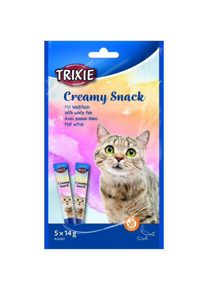 Ласощі для кішок Creamy Snacks з рибою, 14г/5шт Trixie (292259290)