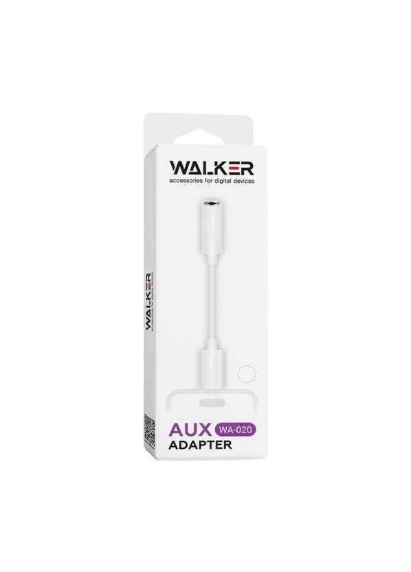 Аудио-переходник WA-020 Lightning to AUX 3.5мм (Universal IC) Walker (322706144)