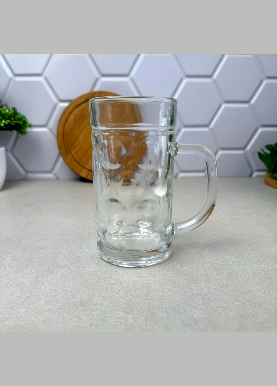 Пивний келих 0.55 л з ручкою Бульбашки No Brand (303721915)