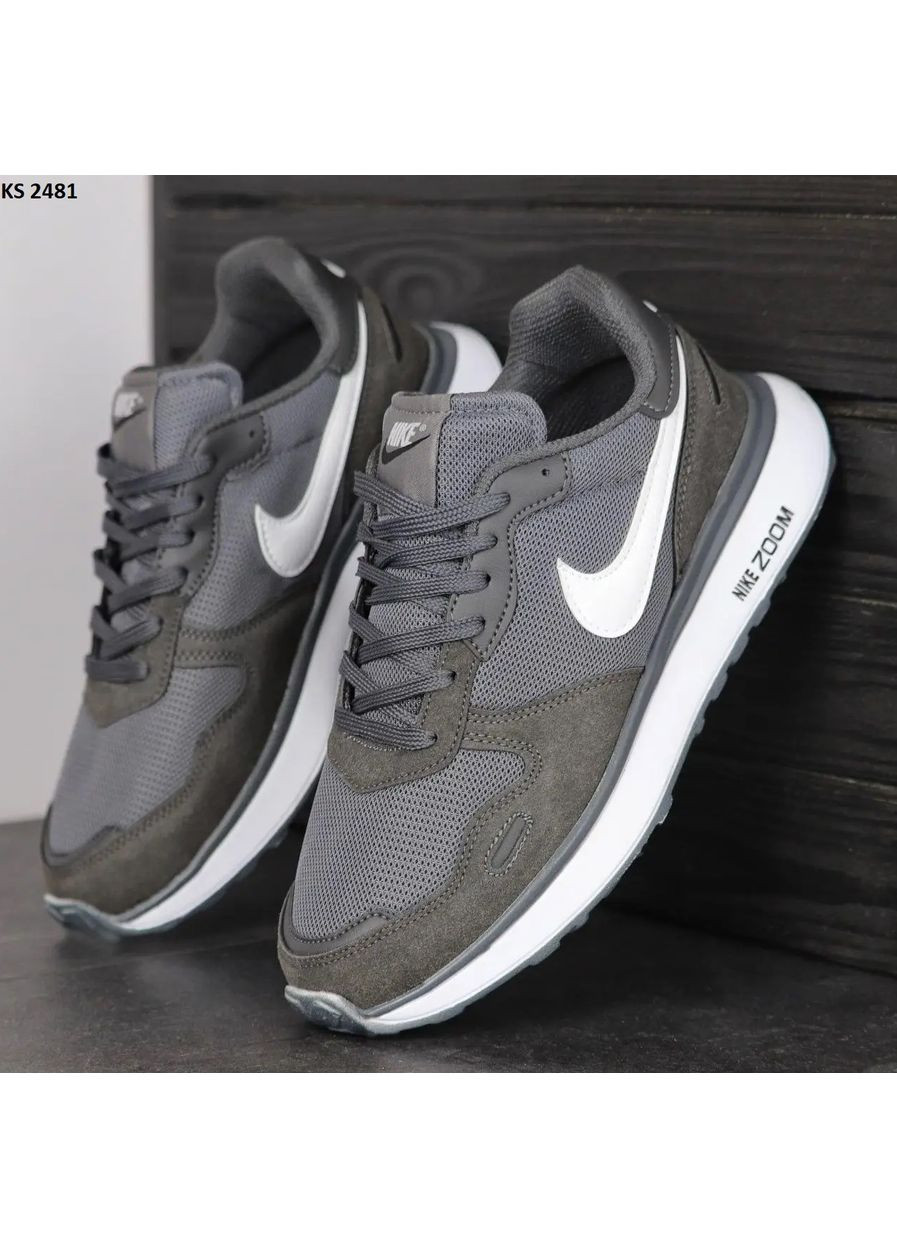 КРОСІВКИ ЖІНОЧІ NIKE AIR ZOOM GRAY НАЙК АІР ЗУМ No Brand сірі демісезони (368859766)