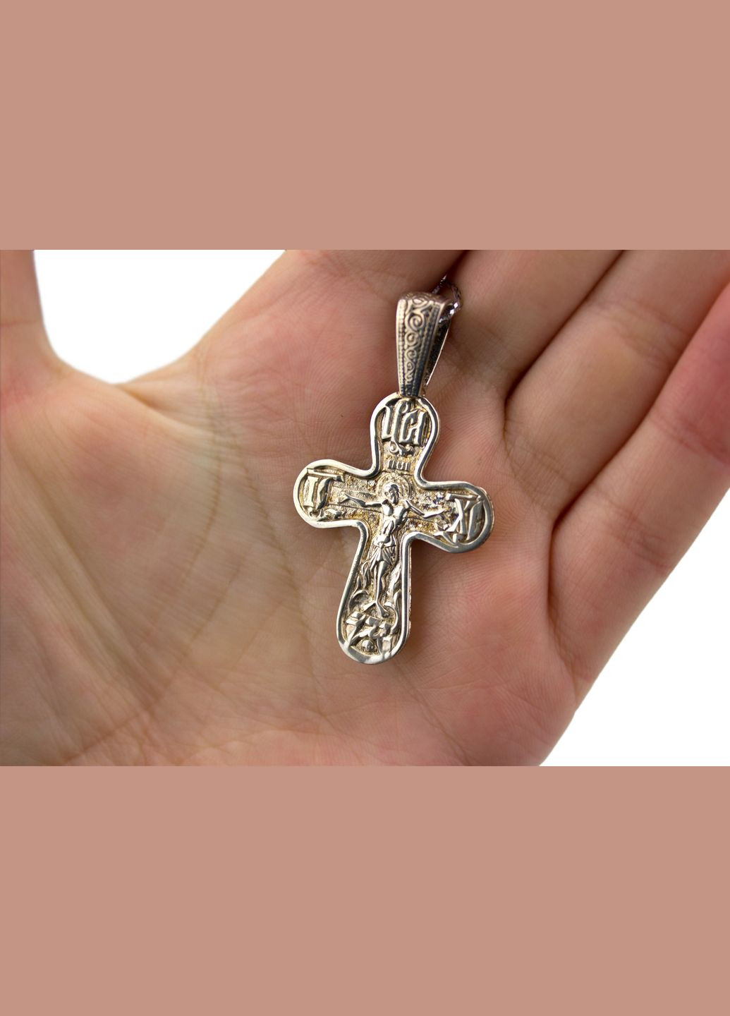 Подвес серебряный Крест 202б No Brand (316398184)
