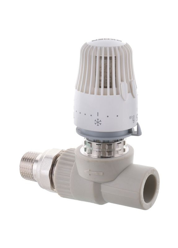 Кран термостатический с термоголовкой прямой PPR 20x1/2 K0155.PRO (KP0198) KOER (321205343)