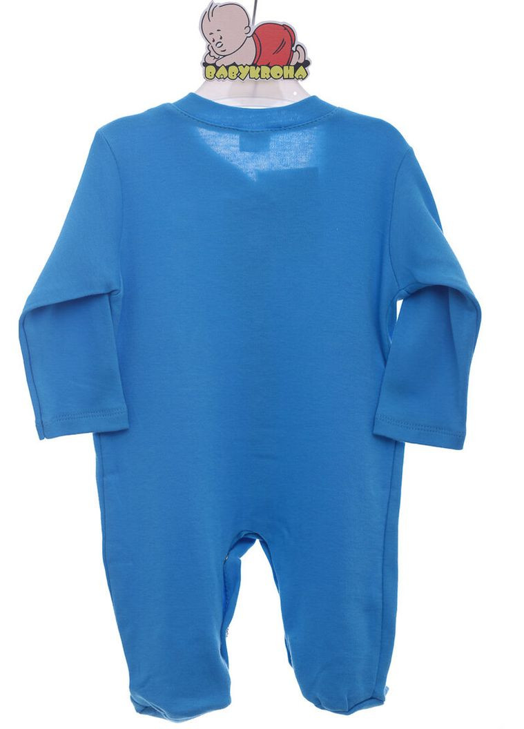 Человечек с шапкой и царапками для мальчика трикотажный Prens голубой 68 см (42129) BABYKROHA (315424009)