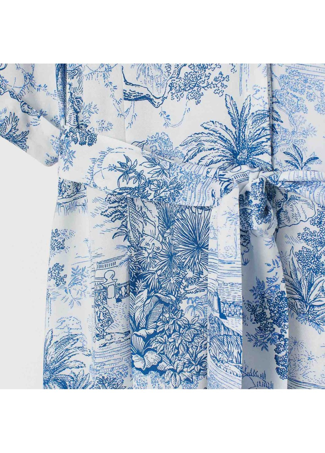 Білий сукня з к/р H&M з малюнком