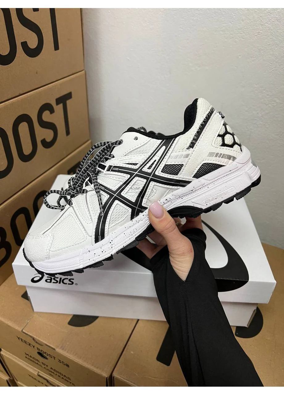 Белые летние кроссовки asics gel-kahana 8 white black асикс гель кахано 8 No Brand