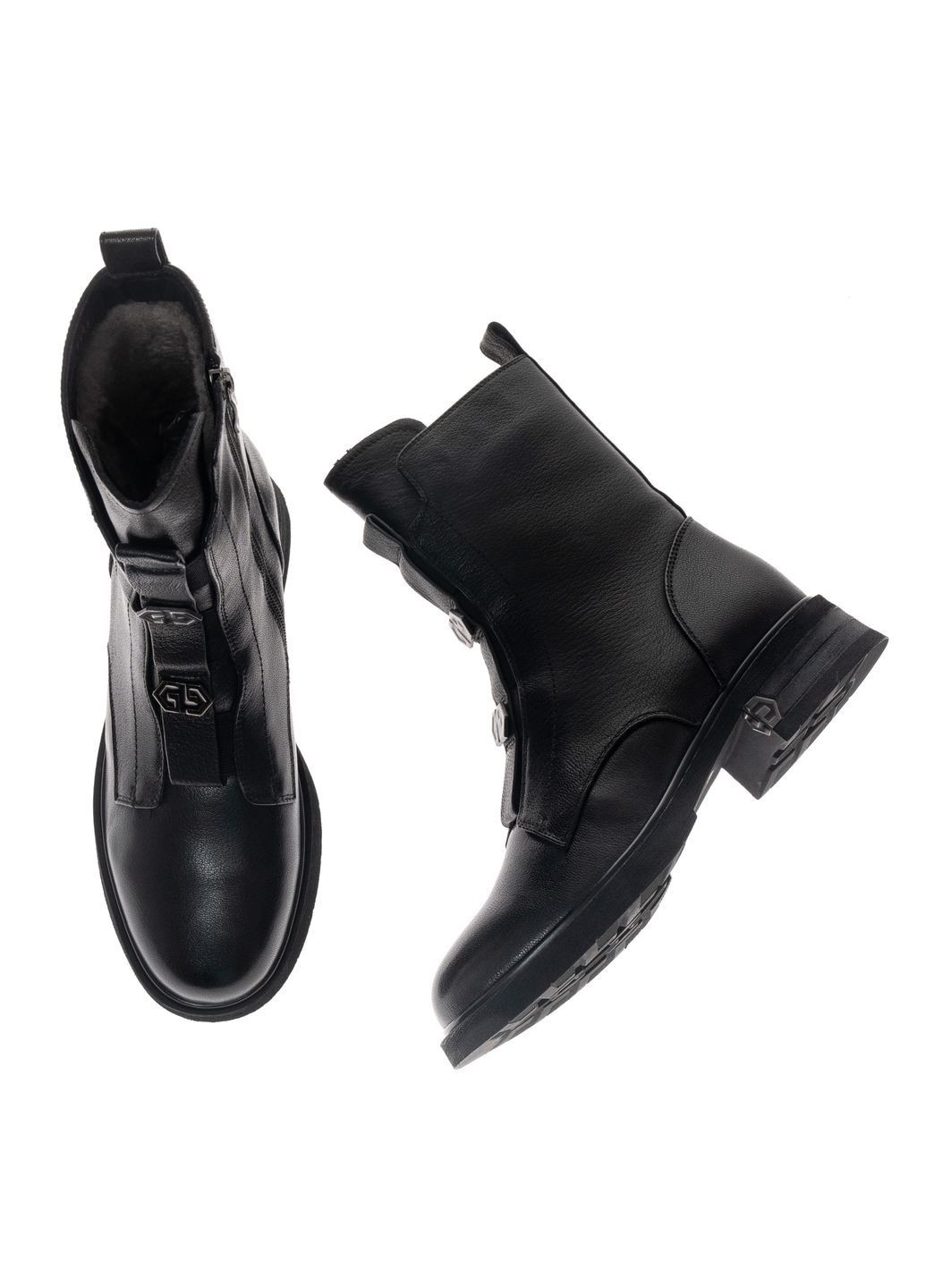 Зимние ботинки 01759 черные AngelinoTotti