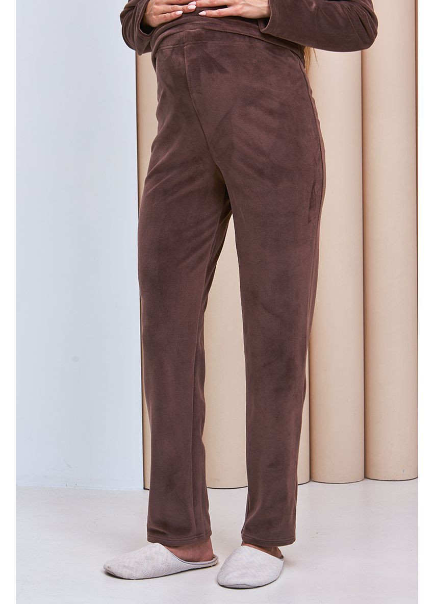 Велюровый костюм для беременных и кормящих домашний цвет капучино Юла мама (363620712)