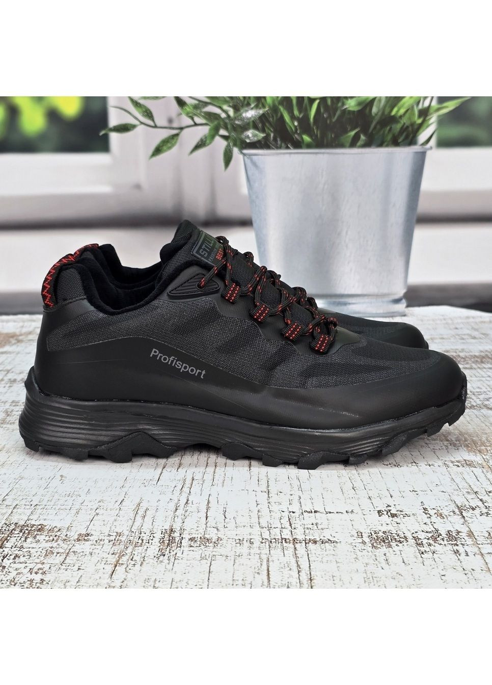 Кросівки зимові чоловічі на хутрі чорні великі розміри Stilli (369504759)