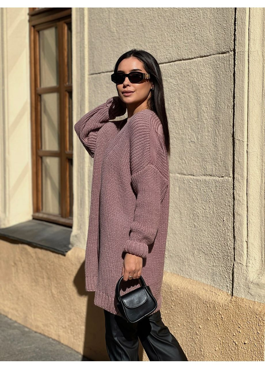 Темно-лиловый демисезонный кардиган No Brand