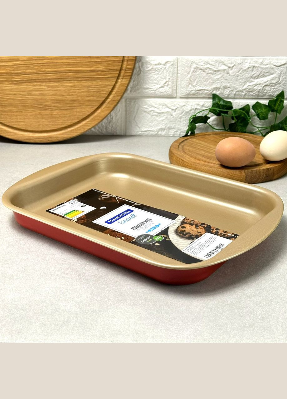 Прямоугольная форма для запекания 2 л VERMONT с антипригарным покрытием, коричневая Tramontina (303210943)