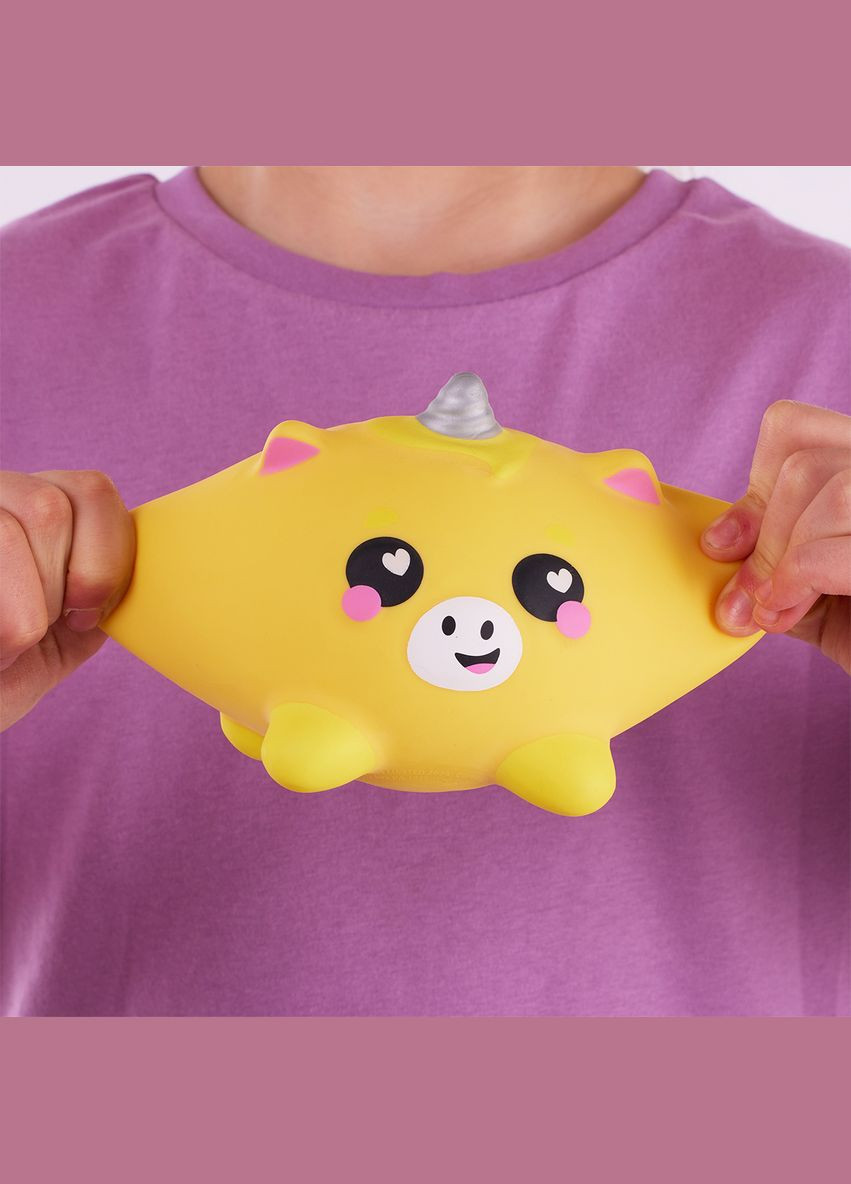 Игрушка-антистресс Luvzees Единорог Фандер коллекционная желтая (8231) Smooshzees 08231 (346070901)