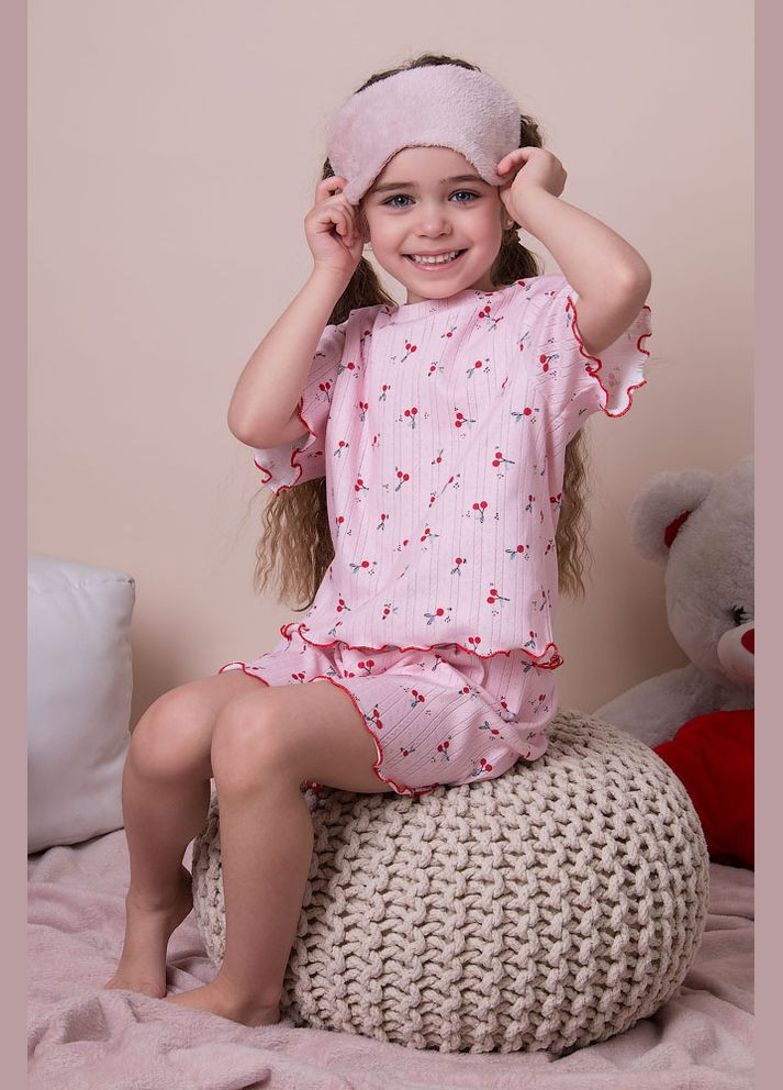 Рожева піжама для дівчинки Mevis