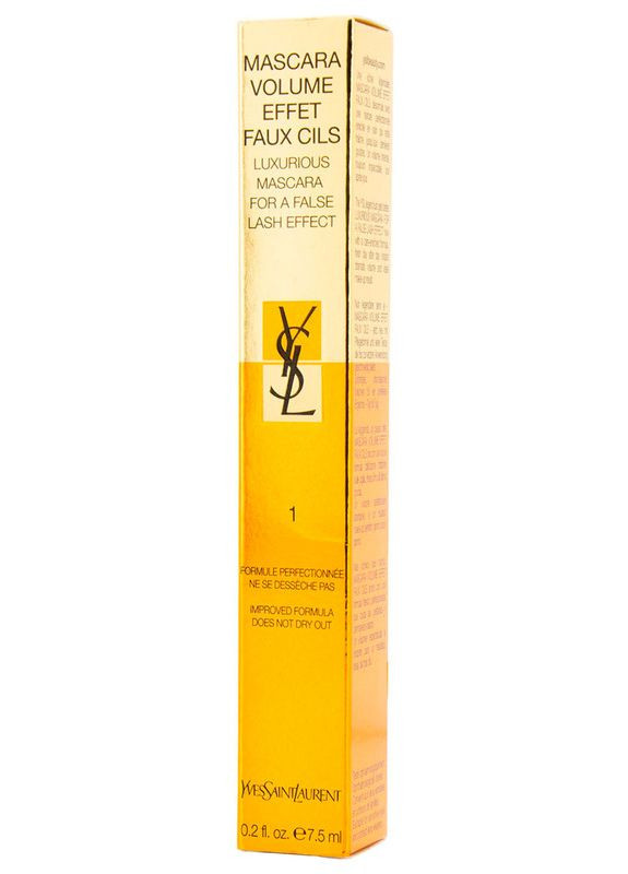 Тушь с эффектом накладных ресниц Mascara Volume Effect Faux Cils 1 - High Density Black. Yves Saint Laurent (369796073)