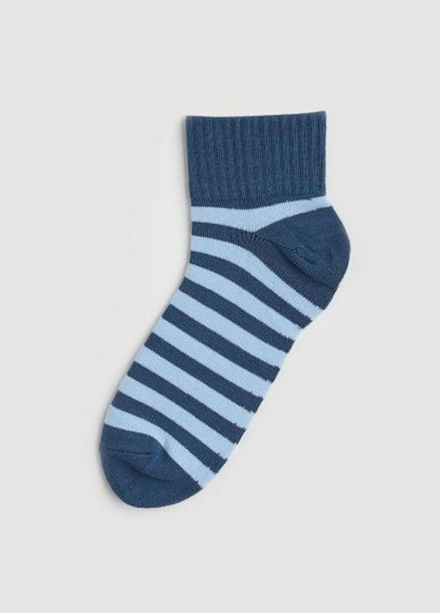 Шкарпетки з широкою резинкою для хлопчика 0487207-029 синій H&M (289354063)