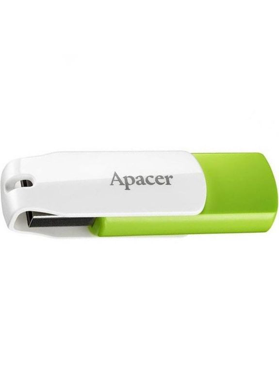 Флеш-накопитель USB 64GB AH335 White/Green (AP64GAH335G-1) Apacer (368586324)