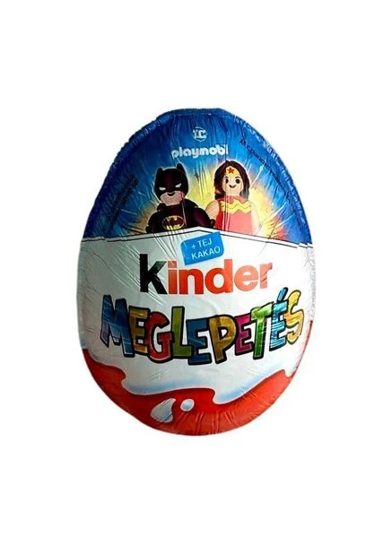 Шоколадне яйце з Іграшкою Surprise Meglepetes DC Playmobil Series Кіндер Сюрприз Плеймобіл ДС 20г Kinder (386440455)