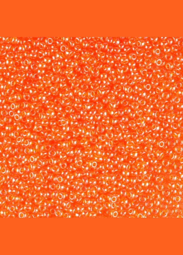 Бисер чешский Preciosa 96030, прозрачный глазированный, темно-оранжевый (10 г) No Brand (340484882)