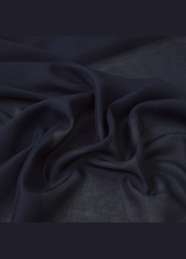 Ткань шифон Мульти 80 гр/м2 150 см полупрозрачная, легкая, воздушная для платьев, блузок и аксессуаров т/синий IDEIA (332177701)