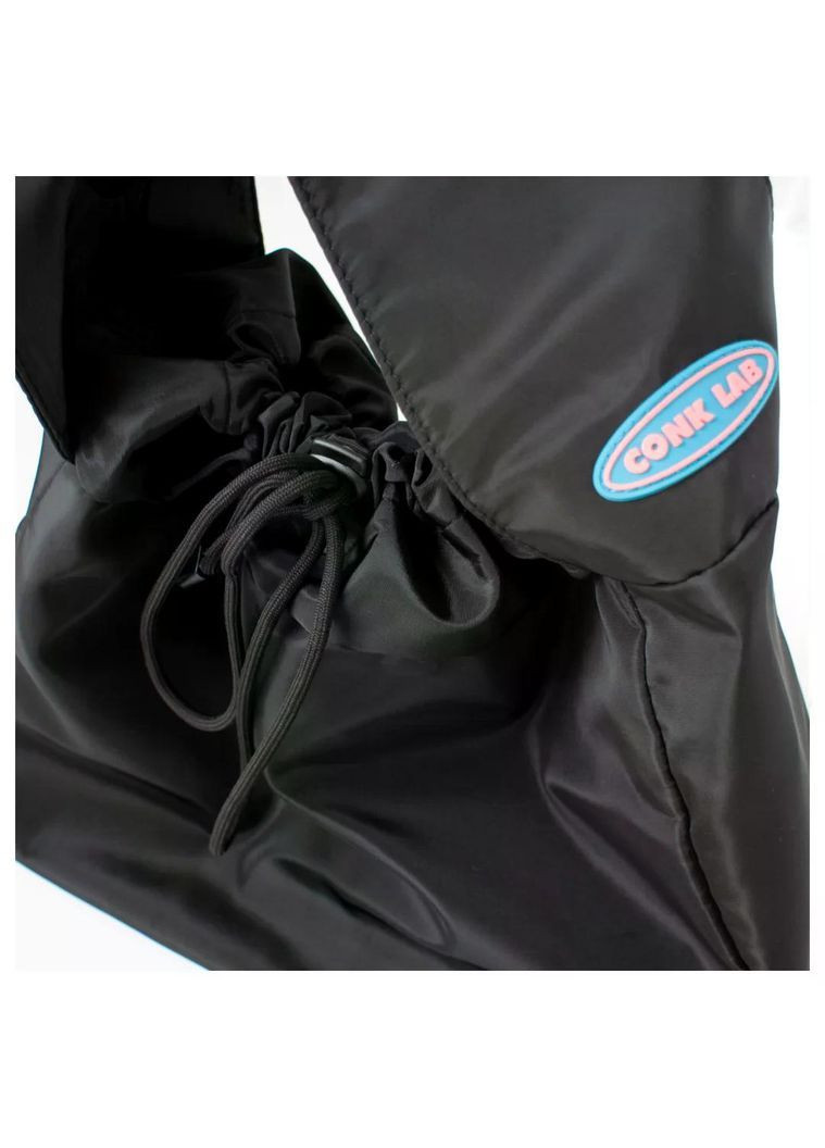 Чорна сумка-месенджер на магніт містка торба як мішок класичний практичний стиль водостійкий casual шопер для спорту молодіжна No Brand (368717662)