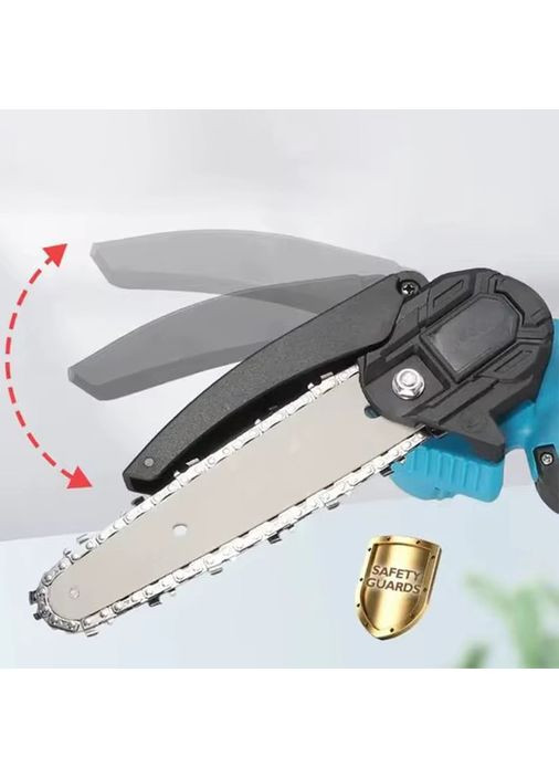 Акумуляторна міні-пила 6 дюймів ланцюгова пила для обрізки дерев гілкоріз для саду з 2 акумуляторами і кейсом (KS372) No Brand (361385284)