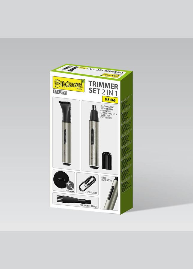 Тример MR-666 сріблястий Maestro (364790346)