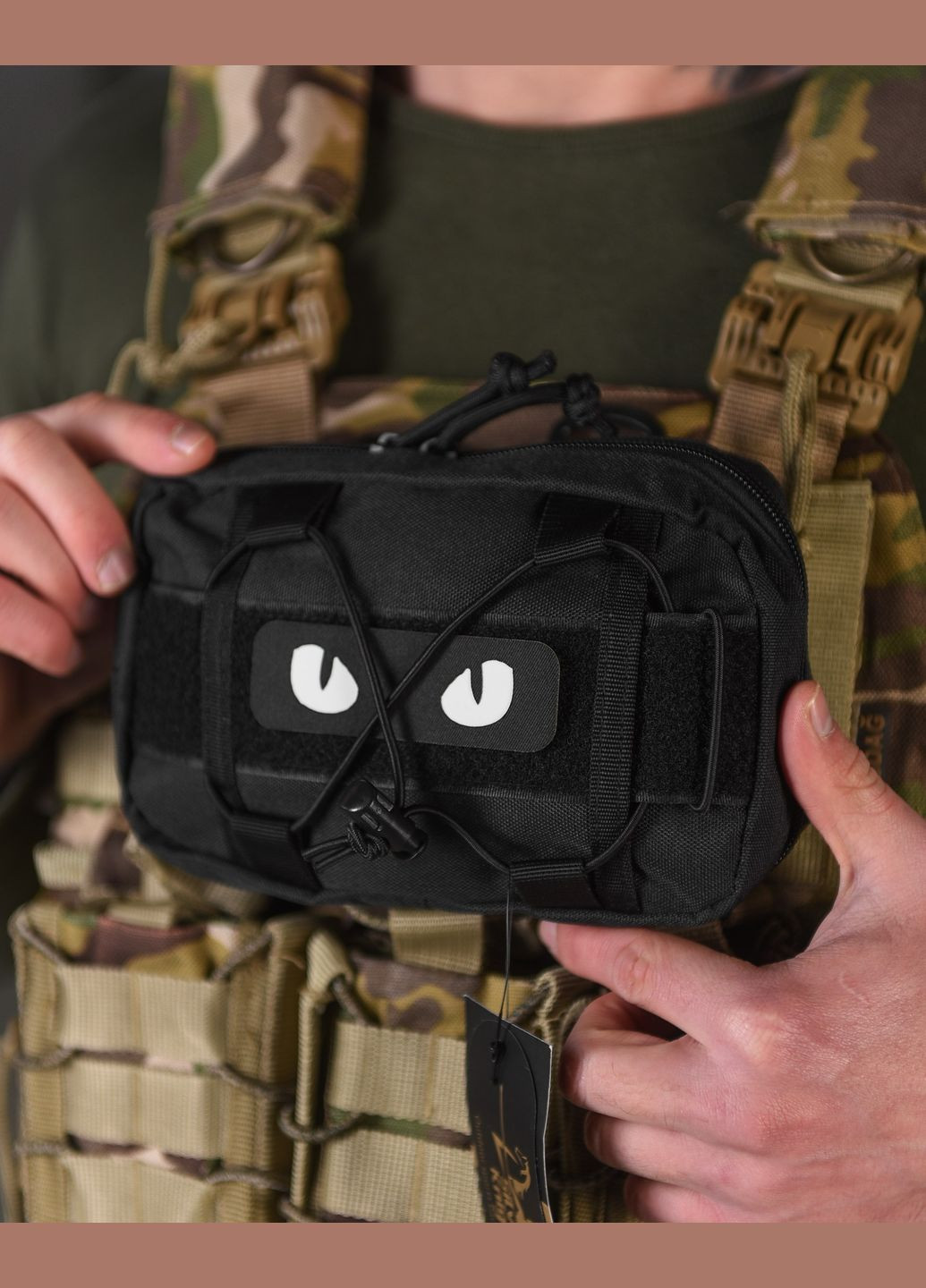 Тактичний підсумок Silver Knight із системою MOLLE чорний No Brand (317287650)