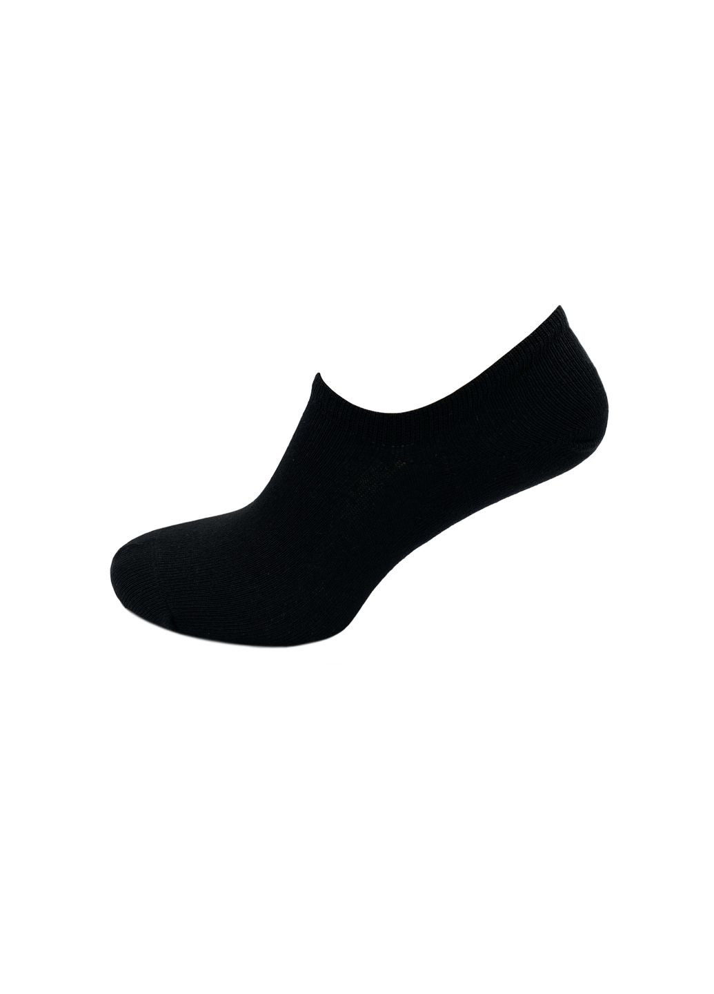 Чёрные следы женские, на картоне (боковые). однотонные. комплект из 3х пар. цвет: черный. Крокус однотонные (335051357)