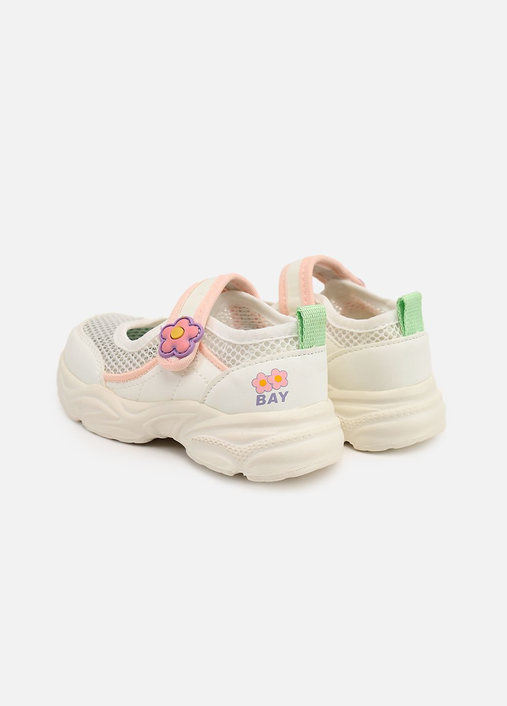 Белые слипоны на плоской подошве для девочки цвет белый цб-00273737 Kimboo