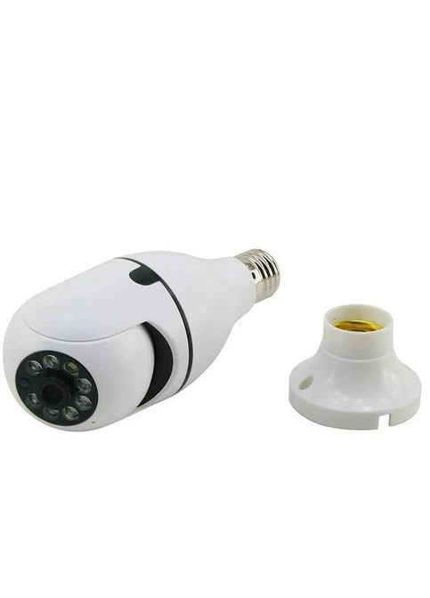 Камера видеонаблюдения поворотная 360 беспроводная WIFI IP в цоколь E27 CAMERA V380 PROO Q16S-1 UKC (383042897)