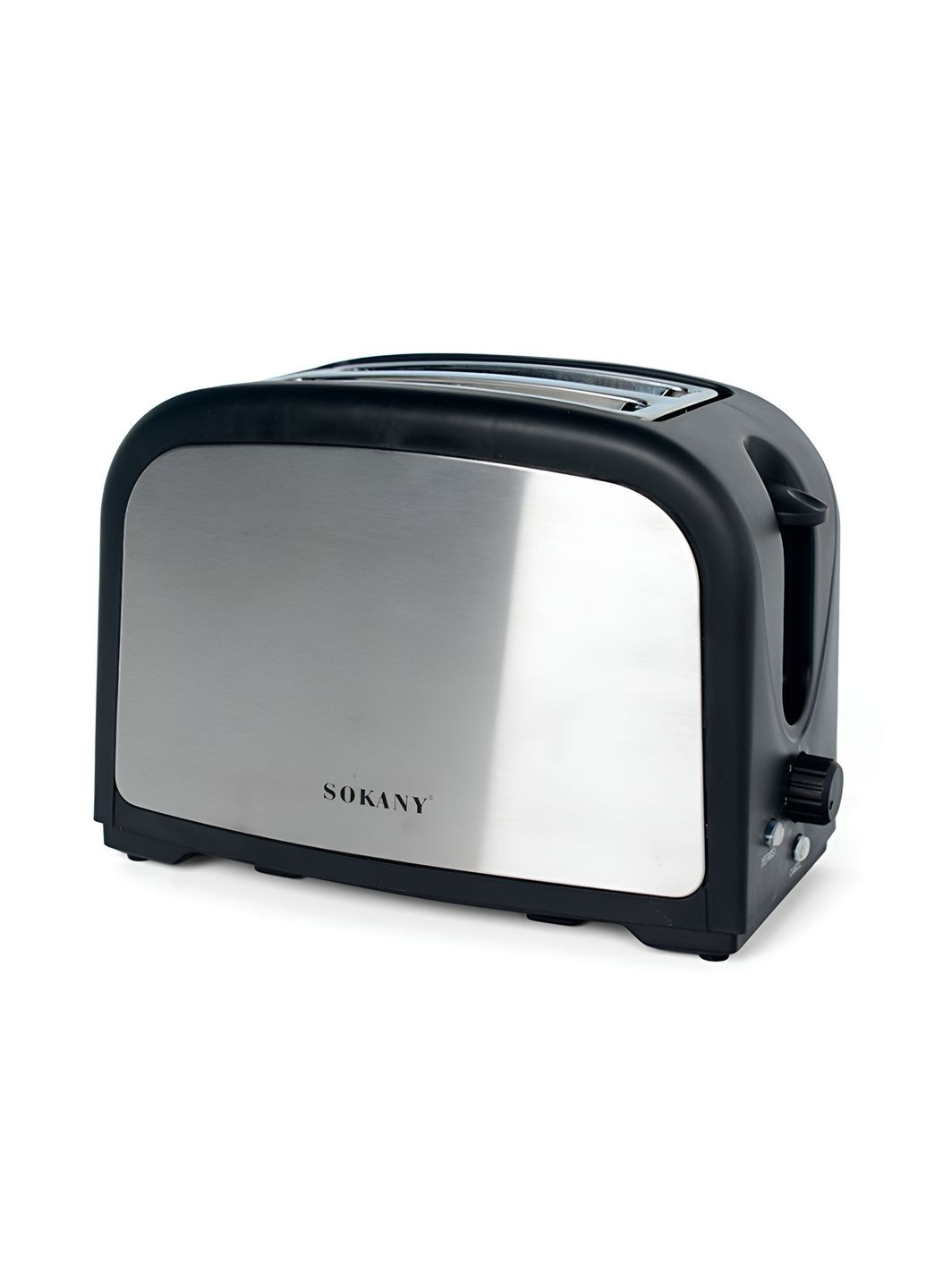 Тостер HJT-008S с режимом подогрева, черный Sokany (323641353)