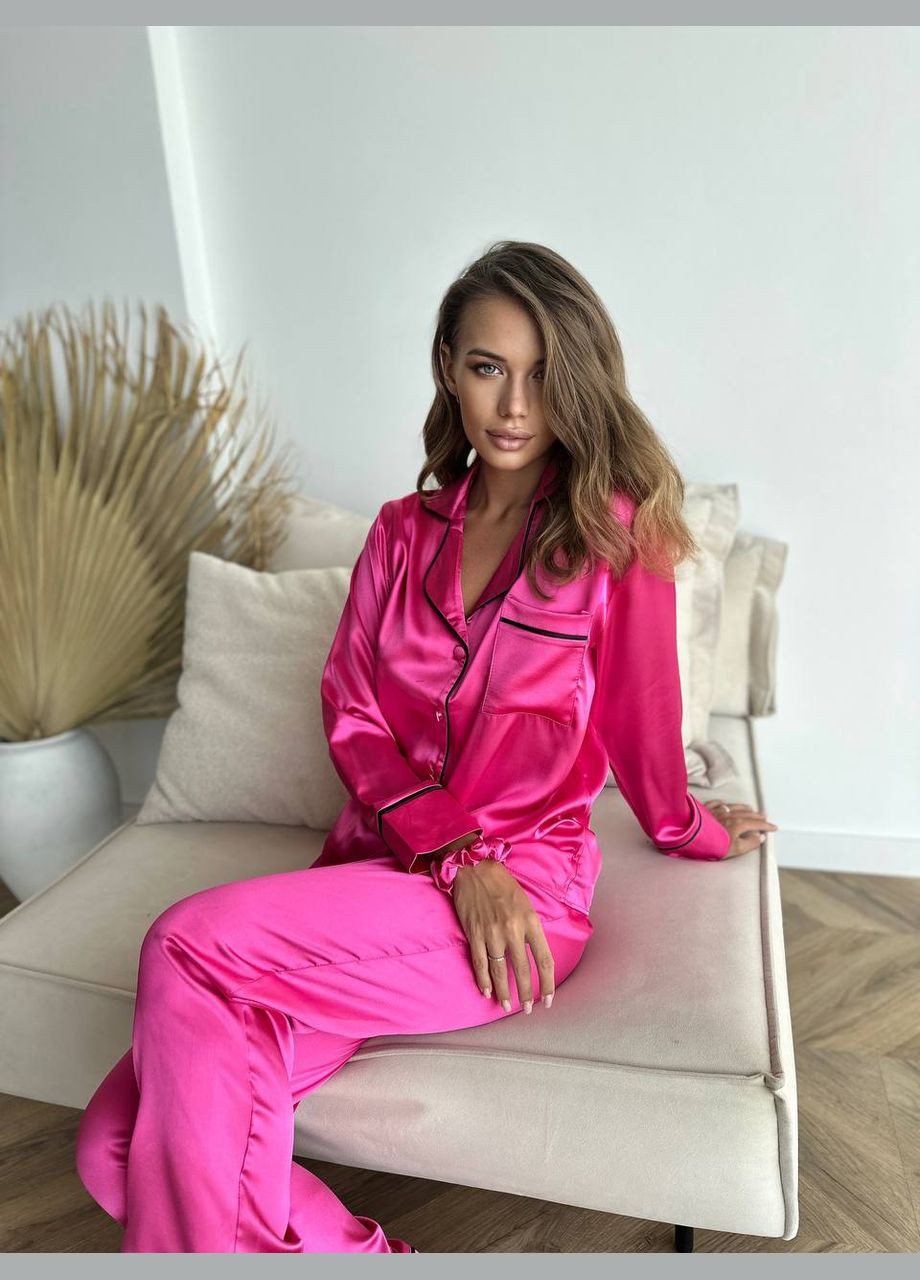 Рожева всесезон стильний домашній костюм-піжамка Vakko