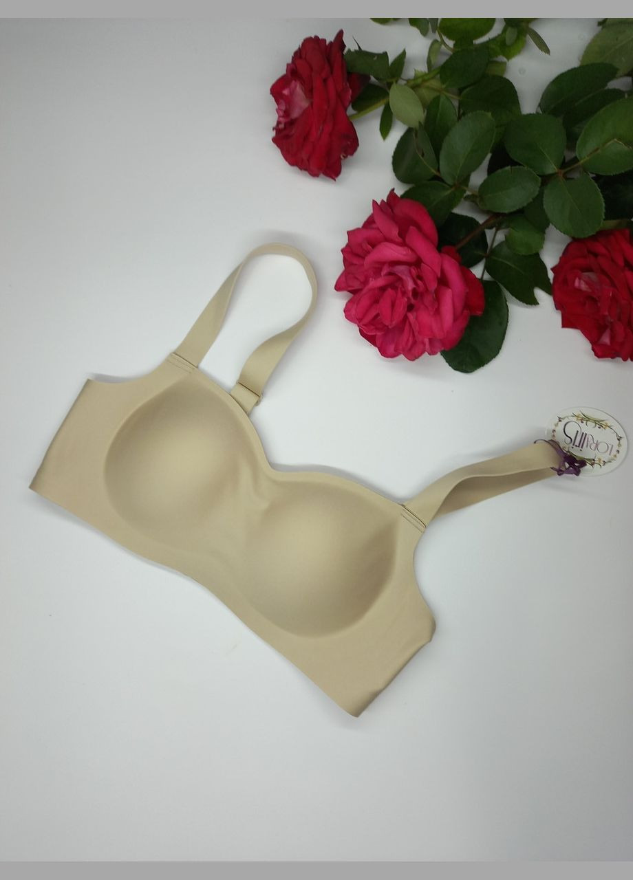 Бежевый изумительный бюст гладкий без косточек лора ирис - iris 8021 Lora Iris без косточек полиамид