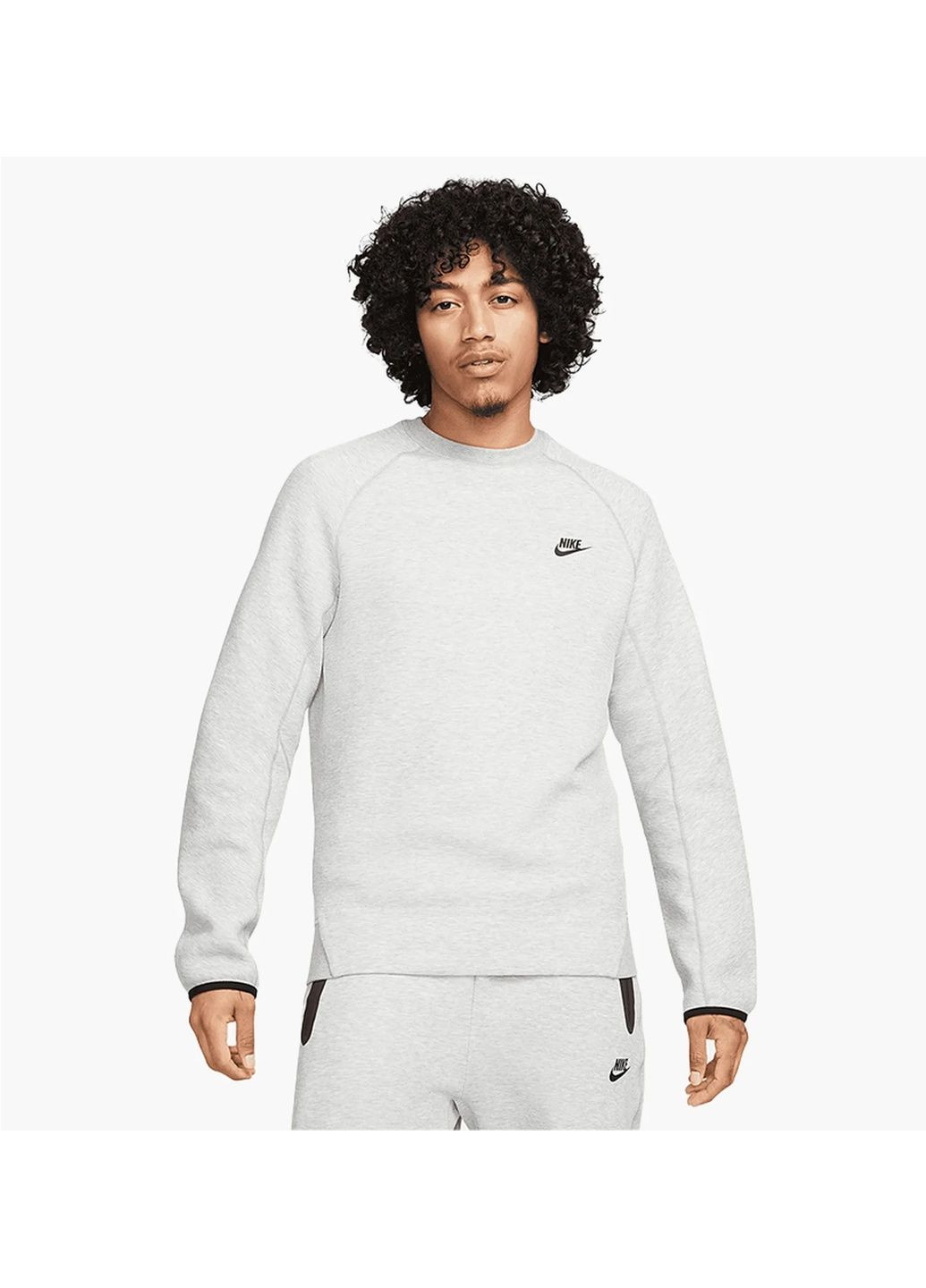 Світшот чоловічий Sportswear Tech Fleece Crewneck White Nike (364662481)