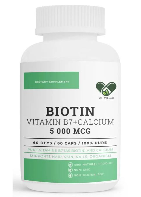 Biotin 5000 mcg 60 Caps En`vie Lab (302653989)