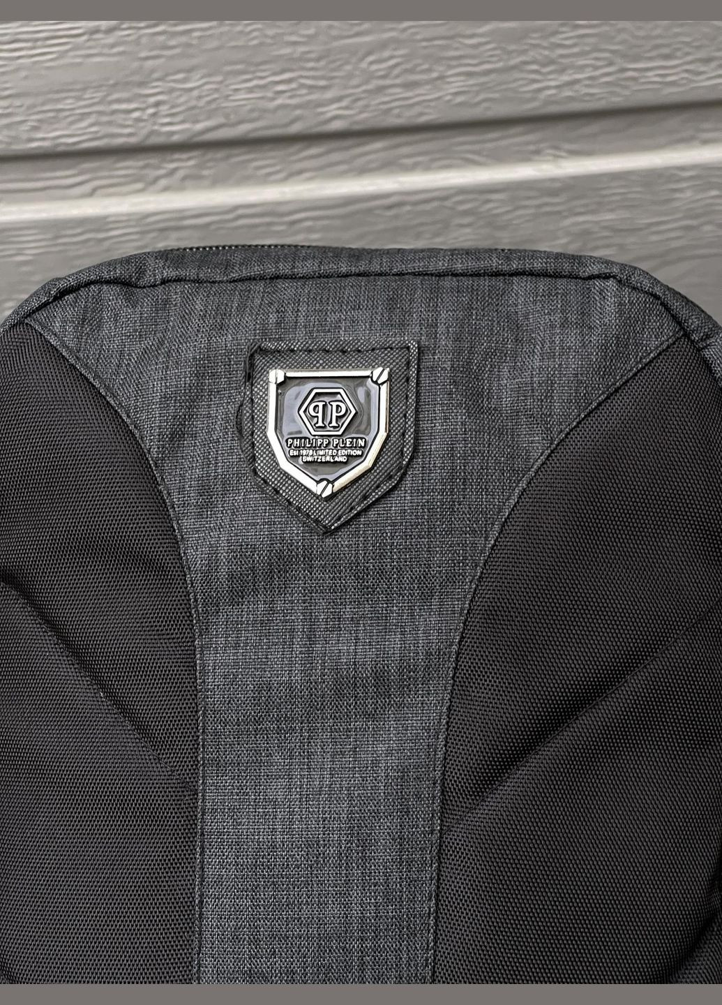 Барсетка темно-сірий меланж із чорним No Brand (330258869)