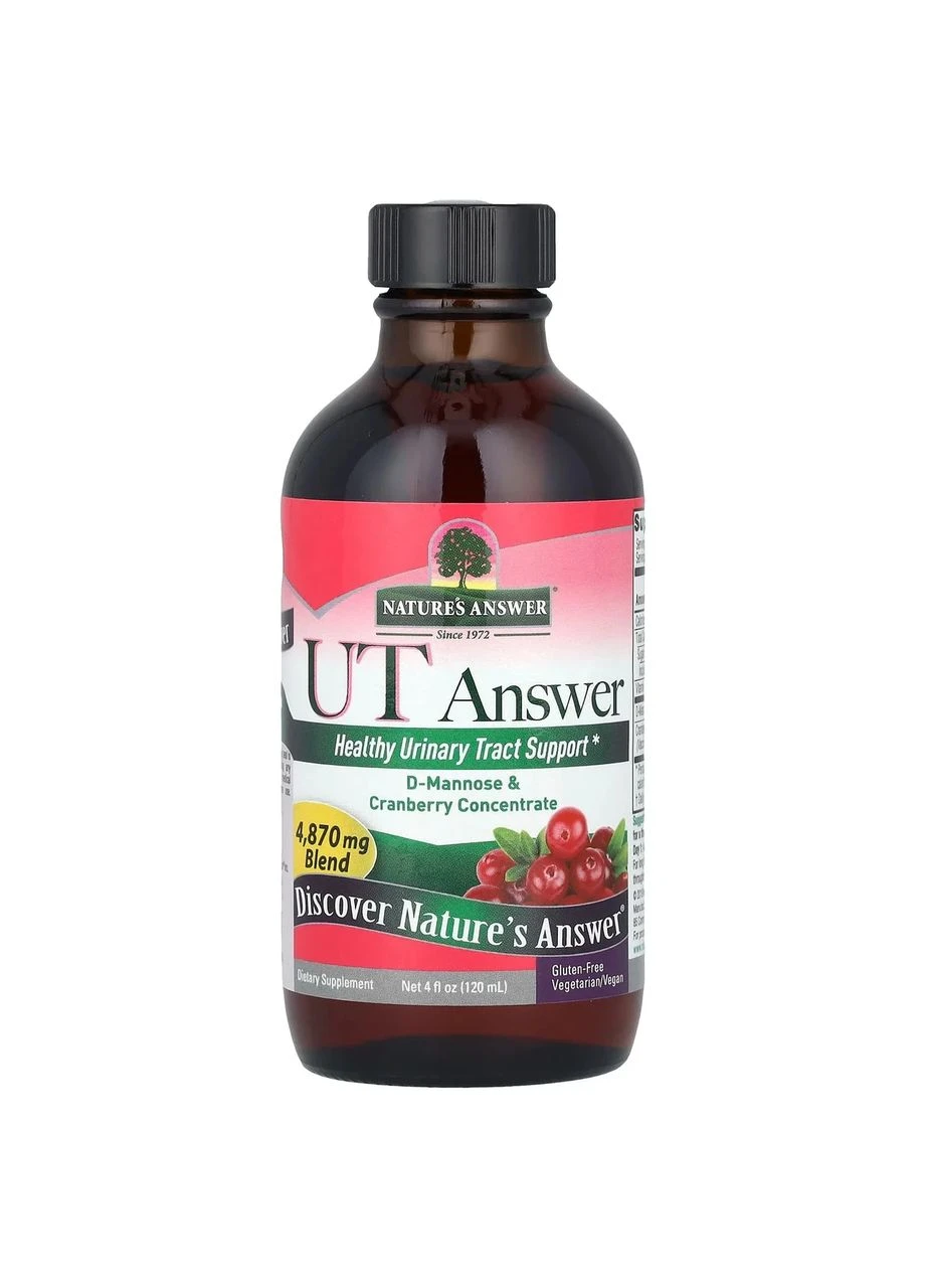 Д-Манноза і журавлина концентрат D-Mannose & Cranberry 4870 мг 120 мл Nature's Answer (361117293)