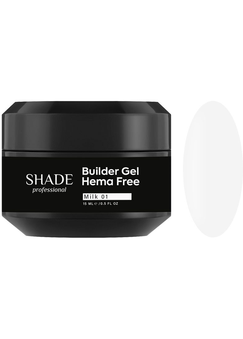 Моделировочный гель Builder gel Milk 01Shade, 15 мл Shade (352178035)