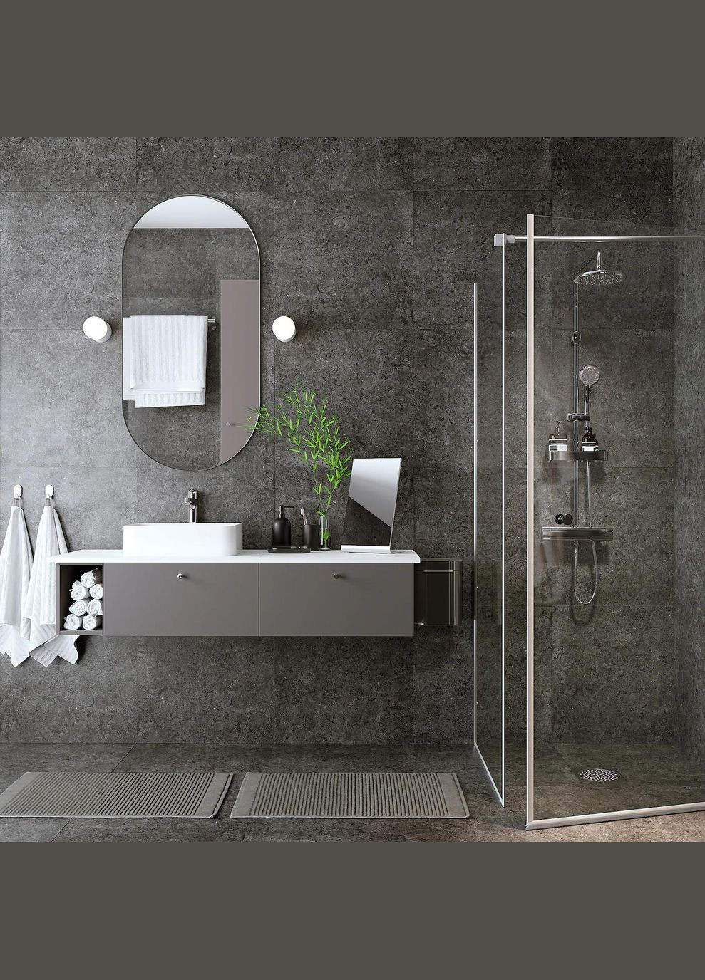 Стільниця для ванної кімнати ІКЕА TOLKEN 122х49 см (40354693) IKEA (278405964)