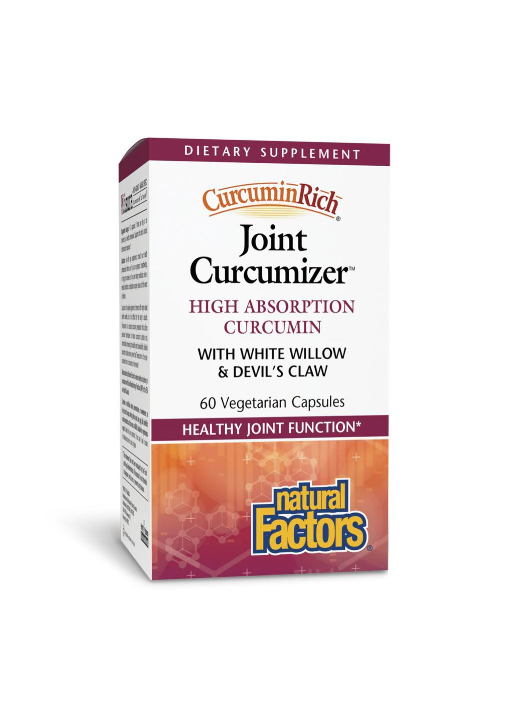 Куркумін для суглобів веганський CurcuminRich Joint Curcumizer 60 капсул покращене засвоєння Natural Factors (367956352)
