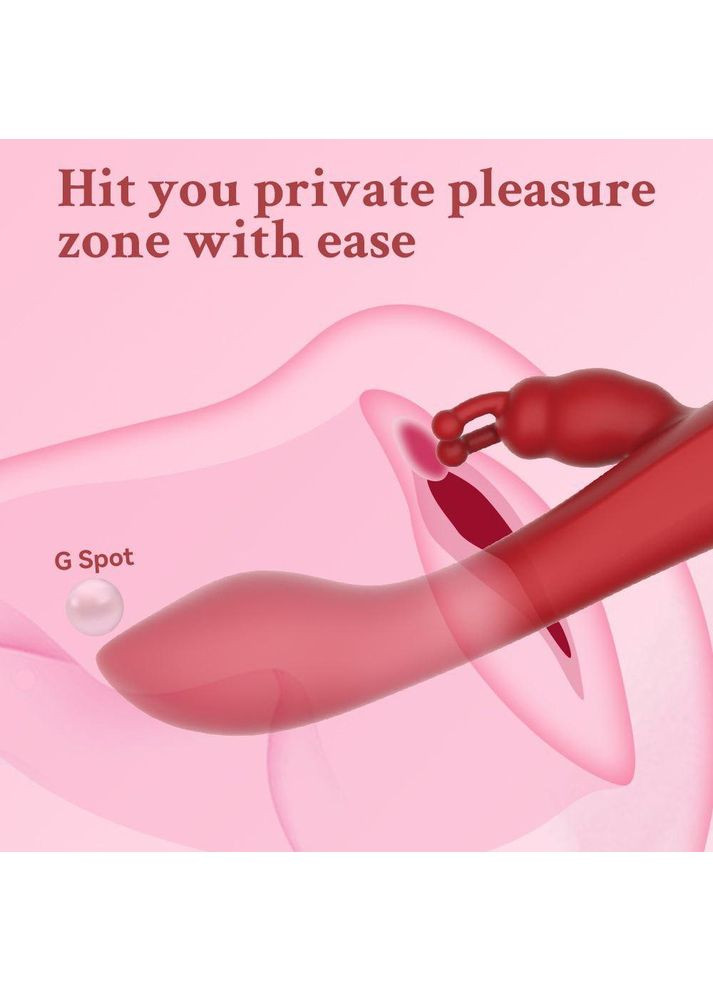 Вібратор вагінально кліторальний, подвійна стимуляція, інтимна іграшка Alan Lilo (362590051)