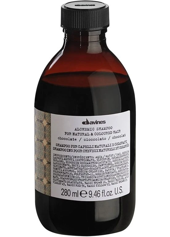 Шампунь для натуральных и окрашенных волос (шоколад) Alchemic Shampoo 280ml (2-756415) Davines (380585829)