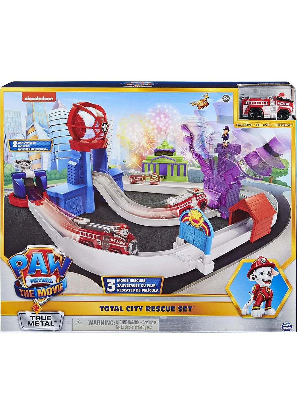 Щенячий патруль у кіно База рятувальників Трек Paw Patrol Total City Rescue Playset із Маршалом Оригінал Spin Master (365251649)