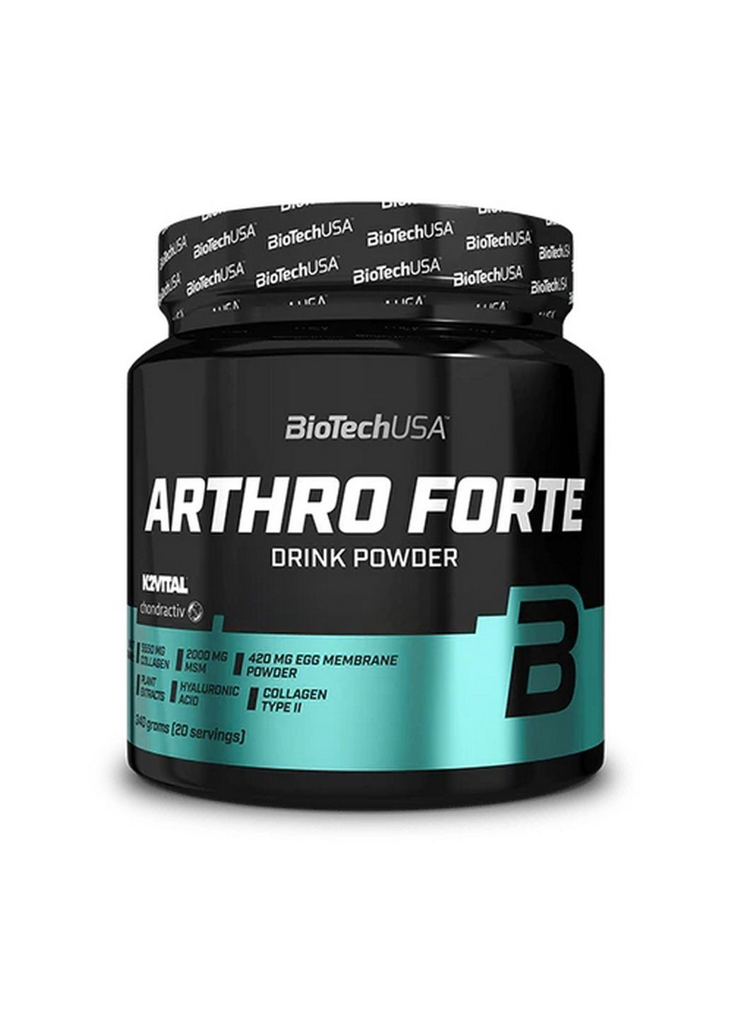 Препарат для суставов и связок Arthro Forte Powder, 340 грамм Черная смородина Biotech (293479429)