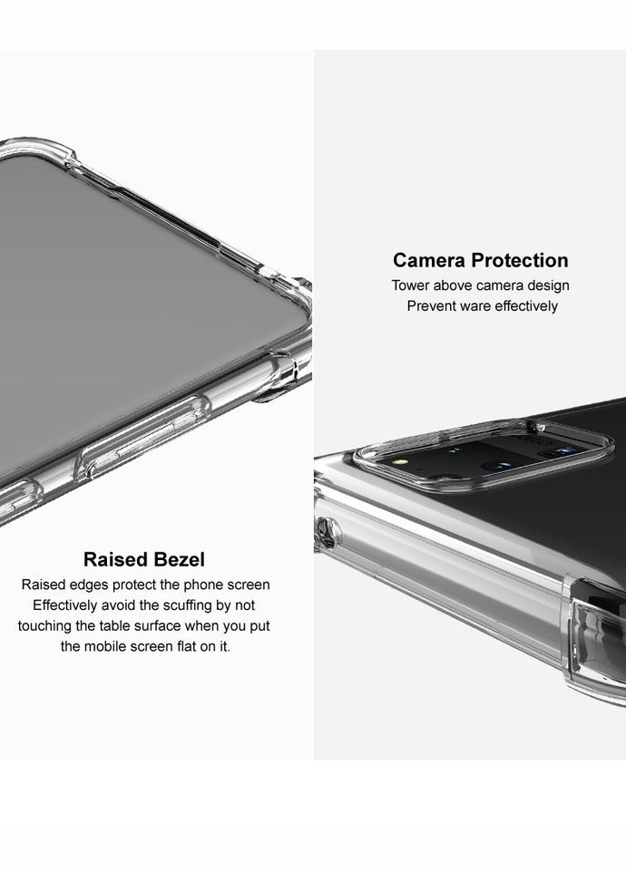 Силіконовий прозорий чохол для Huawei P40 Pro посилені кути Ultimate Experience (322506638)