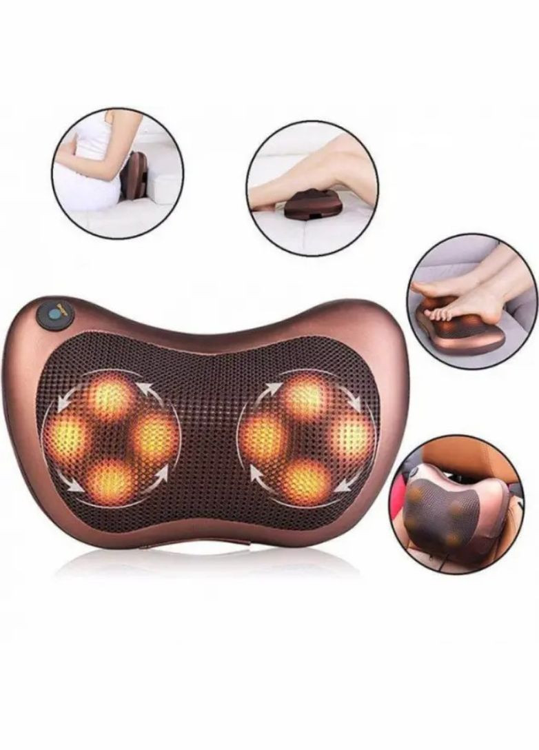 Масажна подушка для шиї та спини Massage pillow(8 кульок) No Brand (322237776)