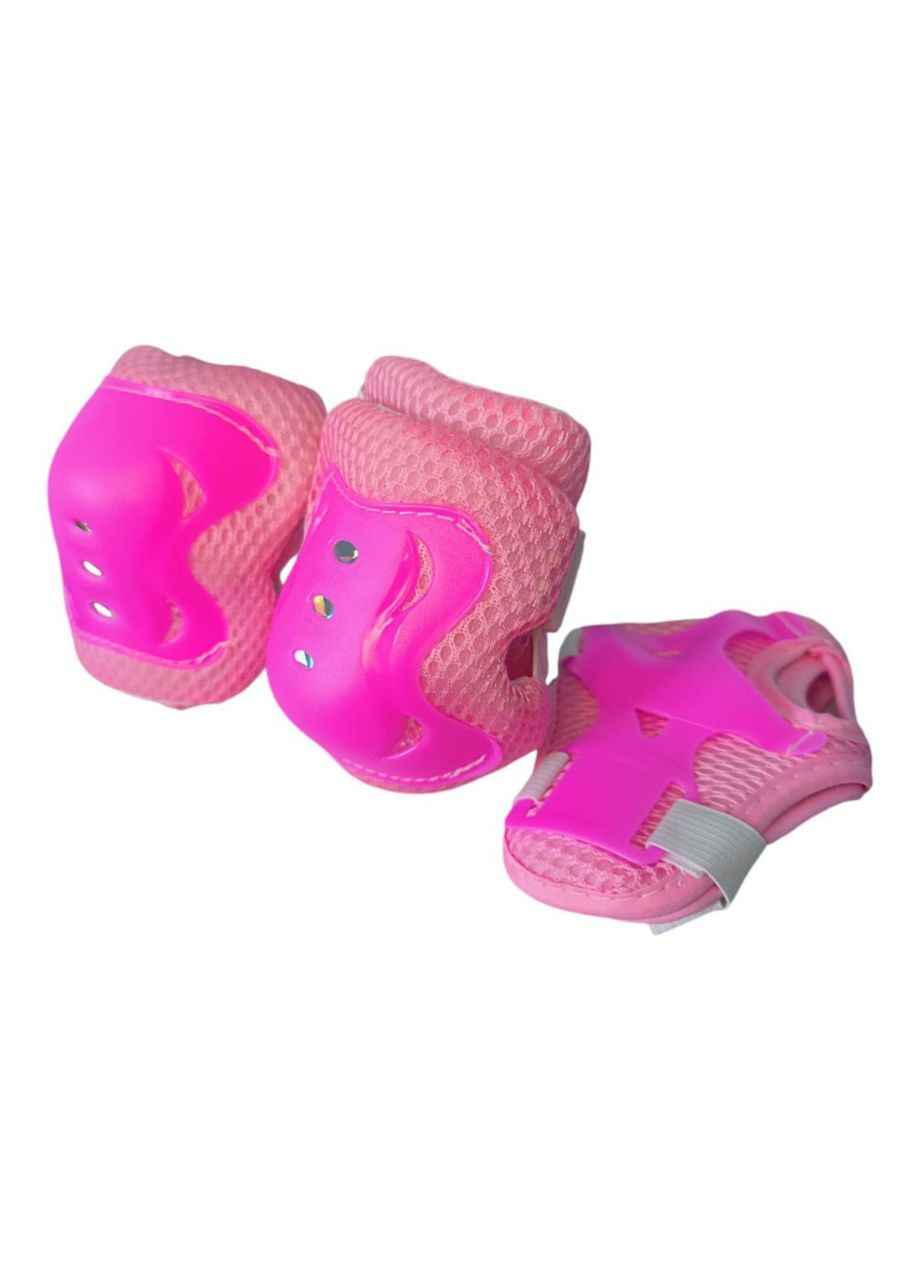 Защита роликовый наколенники налокотники накладки на кисти размер М розовая HJ-D--pink SNS (316141432)