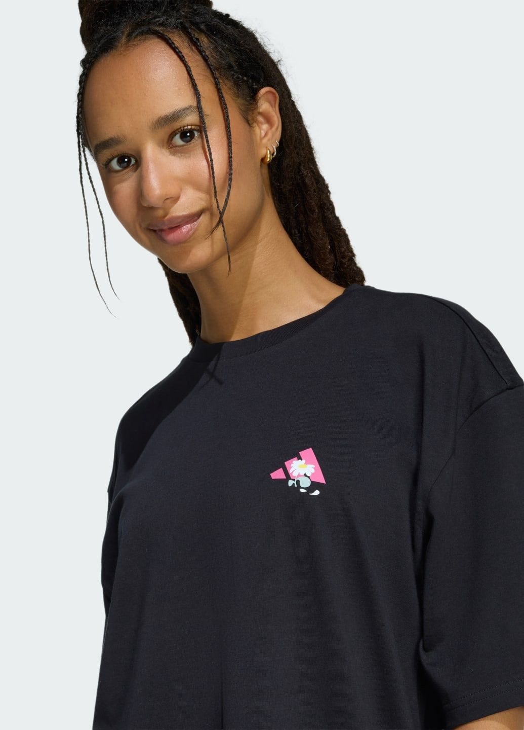 Футболка SOFT SIDE OVERSIZED GRAPHIC adidas - (372808146)