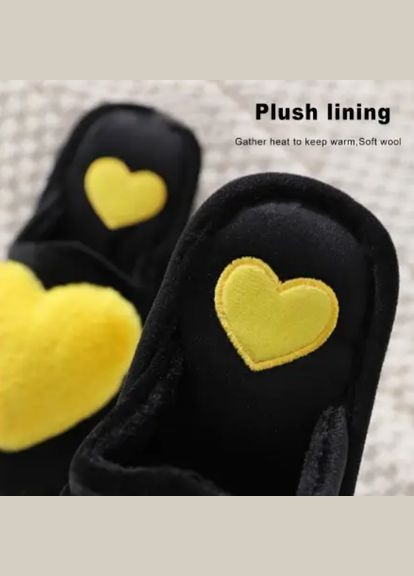 Тапочки домашні жіночі із серцем No Brand (295291936)