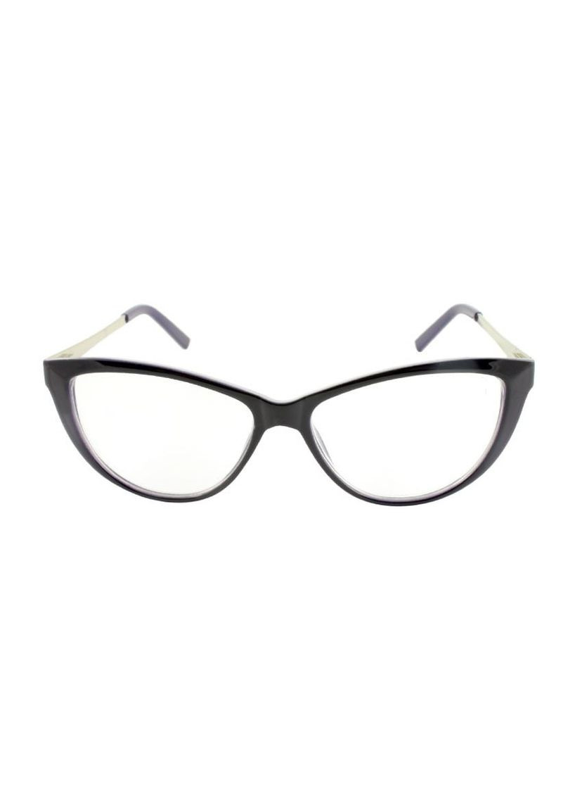 Жіночі плюсові окуляри для зору, пластикова чорна оправа, стильно та сучасно CA 001 (324262085)