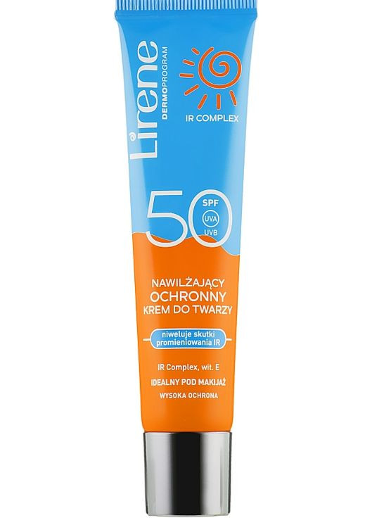Захисний зволожувальний крем для обличчя Protective Moisturizing Face Cream SPF50 40ml (819429-4071) Lirene (368623687)